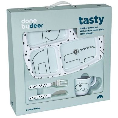 Набір дитячого посуду Done by Deer Happy dots М’ятний 27323, М'ятний