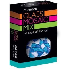 Набор для творчества Мозаичный микс: голубой, белый, голубой с глитером MA5001 MA5001