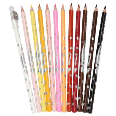 Набір кольорових олівців TOPModel , кольори обличчя і волосся 045678
