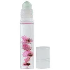 Олійка-блиск для губ в ролику Aqua Fleur з рожевими квітами Lukky T22004