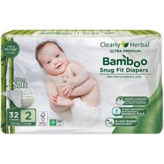 Подгузники Clealry Herbal Bamboo, размер 2 (3-6 кг), 32 шт. 850004427682, S