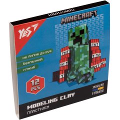 Пластилін, 12 кол., 240г Minecraft YES 540622
