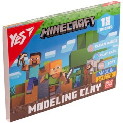 Пластилін YES, 18 кольорів, 360г Minecraft 540678