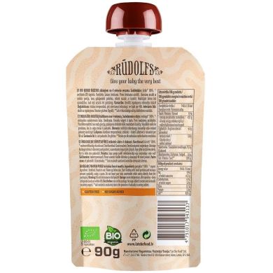 Пюре Тыква органическая (90 г) Rudolfs 4751017943137