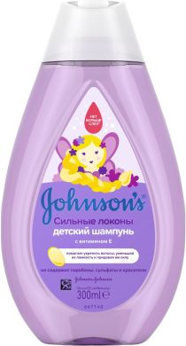 Детский шампунь для волос Johnson’s Baby Сильные локоны 300 мл 9289400 3574661427973
