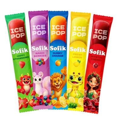 Сок для замораживания Sofik Ice Pops 45мл х 10шт 1уп 7уп/ящ 4820283600348