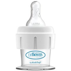 Стартова пляшечка + соска Ultra-Preemie для годування глибоко недоношених дітей 15 мл, Dr. Brown`s SB166-MED