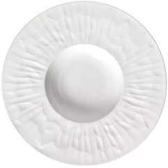 Тарелка для супа, фарфор 28&times;4,8 см, белая LEGGERO POMAX 40779-WHI-15