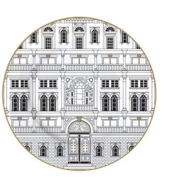 Тарелка из фарфора &Oslash; 19 см PALAZZO POZZI MILANO I006R0944PLZO