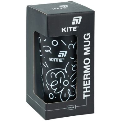 Термокружка 550 мл, черная K25-1226-1