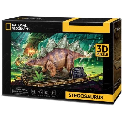 Трехмерная головоломка-конструктор National Geographic Dino Стегозавр Cubic Fun DS1054h