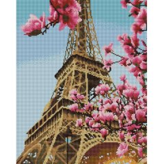 Алмазна мозаїка Весна в Парижі 40х50 см Brushme DBS1005