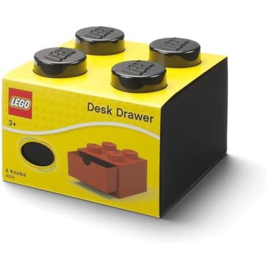 Чотирьохточковий чорний контейнер висувна шухлядка Х4 Lego 40201733