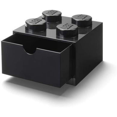 Чотирьохточковий чорний контейнер висувна шухлядка Х4 Lego 40201733