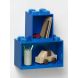 Декоративна полка для зберігання книг подвійна Х8 Х4 синя Lego 41171731