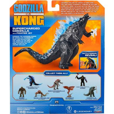Фигурка Godzilla vs. Kong Годзилла с суперэнергией и с истребителем Godzilla vs. Kong 35310
