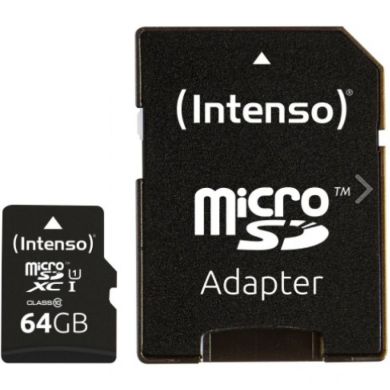 Карта памяти Intenso Micro SD Card Class 10 64GB SDXC 3413490