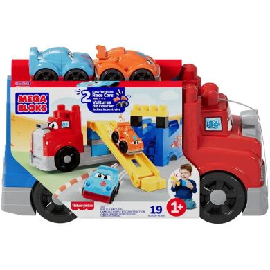 Конструктор Автовоз с машинками Mega Bloks JFR29
