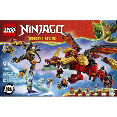 Конструктор Дракон-трансформер Вайлдфаєр Lego Ninjago 71868