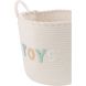 Корзина для игрушек COTTON WH/BL S (30x30x27см) J-LINE C61588