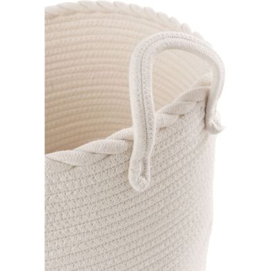 Корзина для игрушек COTTON WH/BL S (30x30x27см) J-LINE C61588