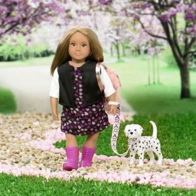 Кукла LORI Гиа с собачкой Далматинец LO31058Z
