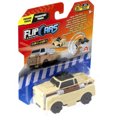 Машинка-трансформер Flip Cars 2в1 Парадный грузовик и автоцистерна EU463875-28