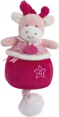 Музична іграшка-мобіль Doudou Корівка DC3045, Рожевий