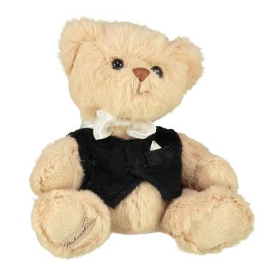 М'яка іграшка Bukowski (Буковскі) Ведмедик Хюго у весільному костюмі, 15см, коричневий 7340031372046