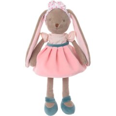 М'яка іграшка Кролик Sisters 30 см, рожева Bukowski Design 7340031317696