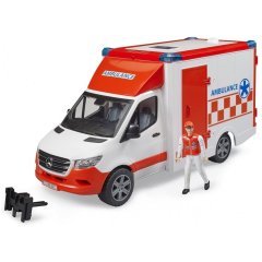 Набор игрушечный автомобиль Mercedes Benz Sprinter скорая помощь с фигуркой Bruder 02676