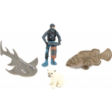 Набор игрушек животных Морские обитатели в ассортименте KIDS TEAM Q9899-P25