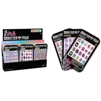 Набір налипок для нігтів MONSTER HIGH PRESS-ON NAILS, 20 стилей 37012