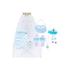 Набор одежды Принцесса с длинным плащом (13 предметов), голубой SP-P02D