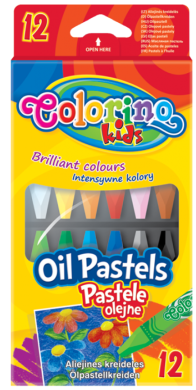 Пастель олійна Colorino шестигранна 12 кольорів 14052PTR