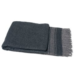 Плед кашеміровий Safalano Wool Mix Lanavitta темно-сірий 653590751038, 140 x 200
