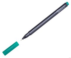 Ручка капиллярная Faber-Castell Grip Finepen 0,4 мм Изумрудная зелень 23360