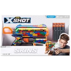 Быстрострельный бластер Skins Flux Striper (8 патронов), 36516K X-Shot 36516K