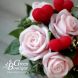 Сувенирная композиция Сувенирная композиция розы, клубники и сердца Green boutique 115