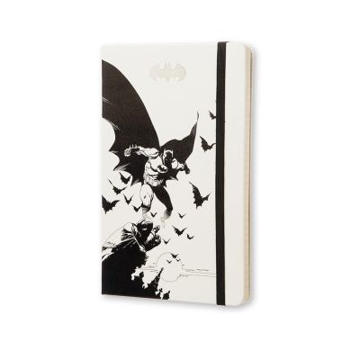 Записна книжка Moleskine Batman 13 х 21 см 240 сторінок в лінію Біла LEBA01QP060
