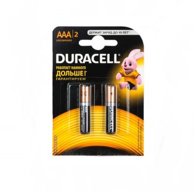 Батарейка DURACELL Basic AAA LR03 алкалиновi 1.5V LR03 2 шт., 5005242