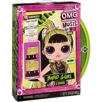 Ігровий набір з лялькою L.O.L. Surprise! серії O.M.G. Remix Rock — Леді-ритм 577584