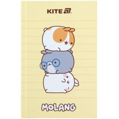 Книга записна тверда обкладинка А6, 80 аркушів кл. Molang ML25-199