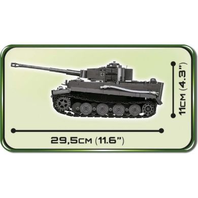 Конструктор Вторая Мировая Война Танк Тигр IV 800 деталей COBI COBI-2538