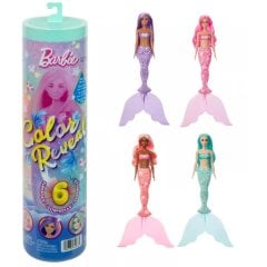 Лялька-русалонька Barbie Color Reveal серії Морські скарби (сюрприз) JMW61