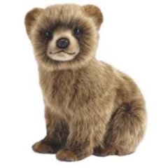 Мягкая игрушка Бурый медвежонок высота 24 см 7037