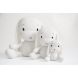 М'яка іграшка Effiki білий кролик з білими вушками 35 см 5901832946342