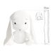 Мягкая игрушка Effiki белый кролик с белыми ушками 35 см 5901832946342