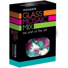 Набор для творчества «Мозаичный микс: белый, бирюзовый, фиолетовый с глитером MA5004 MA5004