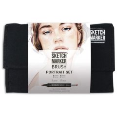 Набір маркерів SketchMarker Brush Портрет 24 шт SMB-24PORT